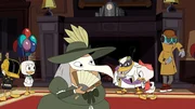 1st and 2nd character from left: Dewey Duck, Louie Duck, 2nd character from right: Hubert "Huey" Duck 1st and 2nd character from left: Dewey Duck, Louie Duck, 2nd character from right: Hubert "Huey" Duck