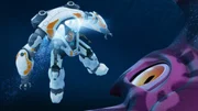 Will (l.) blendet den Riesentintenfisch mit seinem Nektbot und rettet somit Ant und Fontaine. Will (l.) blendet den Riesentintenfisch mit seinem Nektbot und rettet somit Ant und Fontaine.