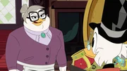L-R: Mrs. Bentina Beakley, Scrooge McDuck L-R: Mrs. Bentina Beakley, Scrooge McDuck