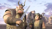 "Dragons - Die W&auml;chter von Berk", "Gronckel-Eisen." ... Als sie den Vorgang wiederholen wollen, artet dies in einem Fiasko aus. Denn leider kann sich Fischbein nicht mehr daran erinnern, was sein Drache gefressen hat und beschlie&szlig;t kurzerhand, einfach darauf los zu experimentieren.