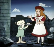 Der kleine Fl&ouml;tenspieler hat endlich das richtige Publikum gefunden. Alice und Benny Bunny zeigen Verst&auml;ndnis f&uuml;r seine Kunst.