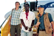 "Welcome home", Zwei Polizisten sollen einen Schwarzafrikaner nach Ghana abschieben. Doch dort angekommen, verkehren sich schlagartig die (Macht)-Verh&auml;ltnisse zwischen Schwarz und Wei&szlig;. Die tiefschwarze Kom&ouml;die schickt die wei&szlig;en Polizisten auf eine absurde Irrfahrt durch die Fremde, bei der sie st&auml;ndig ihren eigenen Vorurteilen begegnen, die sich in Umkehrung aller Vorzeichen gegen sie selbst richten.Im Bild (v.li.): Rainer Egger (Samhaber), Abdul Salis (Isaac), Georg Friedrich (Roesler).  SENDUNG: ORF eins - DI - 15.12.2020 - 00:50 UHR. - Veroeffentlichung fuer Pressezwecke honorarfrei ausschliesslich im Zusammenhang mit oben genannter Sendung oder Veranstaltung des ORF bei Urhebernennung.