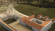 CGI of Emperor Nero's vast Domus Aurea.