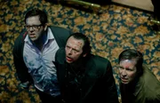 Erkennen Andy (Nick Frost, l.), Gary (Simon Pegg, M.) und Steven (Paddy Considine, r.) zu sp&auml;t, welche Gefahren mit der "Goldenen Meile" verbunden sind?