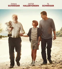 Honig im Kopf - Plakatmotiv   Amandus Rosenbach (Dieter Hallervorden), Tilda Rosenbach (Emma Schweiger) Niko Rosenbach (Til Schweiger)