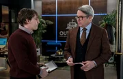 Pictured (L-R): James Wilkie Broderick as Carl and Matthew Broderick as Lawrence Grey Pictured (L-R): James Wilkie Broderick as Carl and Matthew Broderick as Lawrence Grey