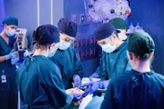 v.h.r.: Dr. Neil Melendez (Nicholas Gonzalez), Dr. Audrey Lim (Christina Chang) v.h.r.: Dr. Neil Melendez (Nicholas Gonzalez), Dr. Audrey Lim (Christina Chang)