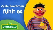 Ernie will herausfinden, wie sich sein Quietscheentchen fühlt. Ernie will herausfinden, wie sich sein Quietscheentchen fühlt.