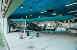 PO-2 im Hangar Roitzschjora L&ouml;bnitz