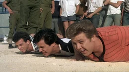 Von Anfang an erfahren die drei Freunde Benny (Jesse Katzur, li.), Momo (Jonathan Segal) und Johnny (Zachi Noy) den harten Drill des Milit&auml;rs..Von Anfang an erfahren die drei Freunde Benny (Jesse Katzur, li.), Momo (Jonathan Segal) und Johnny (Zachi Noy) den harten Drill des MilitĂ&curren;rs..