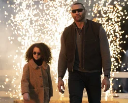 Chloe Coleman and Dave Bautista star in MY SPY.