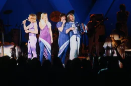 (v.l.n.r.) Bj&ouml;rn Ulvaeus; Agnetha F&auml;ltskog; Anni-Frid Lyngstad, Benny Andersson