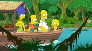 Homer (2.v.l.), Marge (l.) und die Kinder Bart (2.v.l.) und Lisa (r.) genie&szlig;en die Zeit in Brasilien und gehen auf Entdeckungstour ...