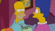 Marge (r.) macht sich Gedanken &uuml;ber Lisa, weil sie sich in einen d&uuml;mmlichen, dicken Jungen verknallt hat, der &uuml;berhaupt nicht zu ihr passt. Als sie von der psychologischen Theorie h&ouml;rt, dass T&ouml;chter sich in M&auml;nner verlieben, die ihren V&auml;tern &auml;hneln, will sie Homer umerziehen, damit Lisas Zukunft nicht gef&auml;hrdet wird ...