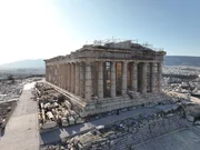 Eine Luftaufnahme der Akropolis von Athen, aufgenommen mit einer Drohne in Griechenland. (National Geographic/Matt Stimpson)