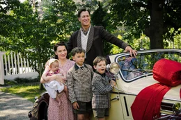 Hilda von Bleichert (Barbara Romaner), Luis Trenker (Tobias Moretti).