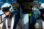 Pilot Norbert Spohn von der Heli-Crew fliegt den verletzten Raphael in die Klinik. Pilot Norbert Spohn von der Heli-Crew fliegt den verletzten Raphael in die Klinik.