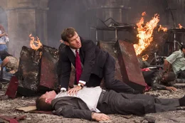 Ein Alptraum wird Wirklichkeit: Secret Service Agent Thomas Barnes (Dennis Quaid, r.) ...