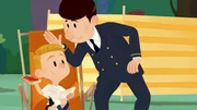 Georg und sein Chauffeur teilen ein Geheimnis. Georg und sein Chauffeur teilen ein Geheimnis.