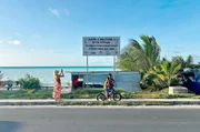 Der h&ouml;chste Punkt von Tarawa - drei Meter &uuml;ber dem Meeresspiegel