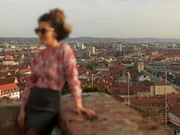 Stadtblick Graz, Blick vom Uhrturm Stadtblick Graz, Blick vom Uhrturm