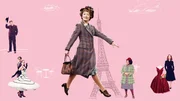 v.li.: Archie (Jason Isaacs), Andr&eacute; Fauvel (Lucas Bravo), Natascha (Alba Baptista), Ada Harris (Lesley Manville), Violet Butterfield (Ellen Thomas), Claudine Colbert (Isabelle Huppert)