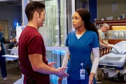 CHICAGO MED -- "Crisis of Confidence" Episode 319 -- (l-r) Brian Tee as Ethan Choi, Yaya DaCosta as April Sexton
