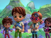L-R: Kiko (oben, l.), Santiago Montes, Tom&aacute;s Montes, Tina Montes, Lorelai