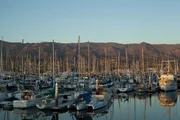 View of Santa Barbara Harbor from the Santa Barbara Maritime Museum View of Santa Barbara Harbor from the Santa Barbara Maritime Museum