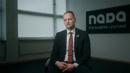 Lars Mortsiefer, Vorstandsvorsitzender der Nationalen Anti Doping Agentur Deutschland (NADA), im ARD-Interview.