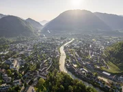 Bad Ischl in der Morgensonne. Bad Ischl in der Morgensonne.