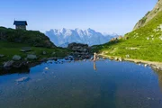 Wildseelodersee und Haus Landschaft. Wildseelodersee und Haus Landschaft.