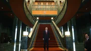 Recep Tayyip Erdoğan vor einer Treppe im Präsidentenpalast in Ankara zum Republiktag. Recep Tayyip Erdoğan vor einer Treppe im Präsidentenpalast in Ankara zum Republiktag.