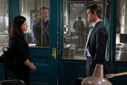 LAW & ORDER -- "Street Justice" -- Pictured: (l-r) Maura Tierney as Lieutenant Jessica Brady, Hugh Dancy as A.D.A. Nolan Price.