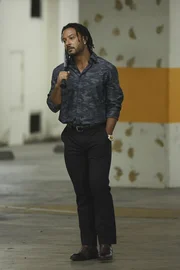 THE ROOKIE - “Fire Fight” – In the aftermath of Fred’s house explosion, Officer Nolan and Bailey discover there’s more to Fred’s death than meets the eye. Meanwhile, Officer Chen and Officer Bradford demand a treasure hunt rematch and enlist Officer Grey to help set the terms to a new bet, all while they arrest a series of wealthy female criminals. Elsewhere, Wesley struggles to keep it together under the pressure of his debt to Elijah on an all-new episode of “The Rookie.” (ABC/Raymond Liu) BRANDON JAY MCLAREN THE ROOKIE - “Fire Fight” – In the aftermath of Fred’s house explosion, Officer Nolan and Bailey discover there’s more to Fred’s death than meets the eye. Meanwhile, Officer Chen and Officer Bradford demand a treasure hunt rematch and enlist Officer Grey to help set the terms to a new bet, all while they arrest a series of wealthy female criminals. Elsewhere, Wesley struggles to keep it together under the pressure of his debt to Elijah on an all-new episode of “The Rookie.” (ABC/Raymond Liu) BRANDON JAY MCLAREN