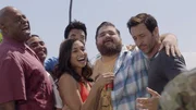 L-R: Lou Grover (Chi McBride); Junior Reigns (Beulah Koale); Adam Noshimuri (Ian Anthony Dale); Tani Rey (Meaghan Rath); Jerry Ortega (Jorge Garcia); Steve McGarrett (Alex O'Loughlin) L-R: Lou Grover (Chi McBride); Junior Reigns (Beulah Koale); Adam Noshimuri (Ian Anthony Dale); Tani Rey (Meaghan Rath); Jerry Ortega (Jorge Garcia); Steve McGarrett (Alex O'Loughlin)