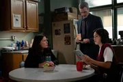 LAW & ORDER -- "White Lies" -- Pictured: (l-r) Maura Tierney as Lieutenant Jessica Brady, Reid Scott as Detective Vincent Riley, Connie Shi as Detective Violet Yee LAW & ORDER -- "White Lies" -- Pictured: (l-r) Maura Tierney as Lieutenant Jessica Brady, Reid Scott as Detective Vincent Riley, Connie Shi as Detective Violet Yee
