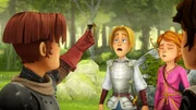 Tristan ist beeindruckt. Gawain h&auml;lt den magischen Armreif Odins in seinen H&auml;nden.