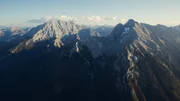 Gebirgsstock Watzmann und Hochkalter. Gebirgsstock Watzmann und Hochkalter.