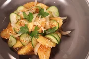 Bratkartoffelsalat Orient-Style. Bratkartoffelsalat Orient-Style.