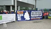 Arbeitskampf LEAG Mitarbeiter.