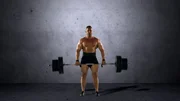 London, UK: A weight lifter showing how to lift weights properly. London, UK: A weight lifter showing how to lift weights properly.
