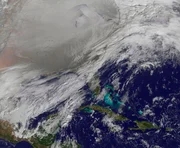 Satellitenansicht Polar Vortex im Norden der USA Satellitenansicht Polar Vortex im Norden der USA
