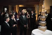 Pictured: (l-r) Chris Parnell as Geoffrey, Andy Samberg as Jake Peralta, Terry Crews as Terry Jeffords Pictured: (l-r) Chris Parnell as Geoffrey, Andy Samberg as Jake Peralta, Terry Crews as Terry Jeffords