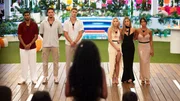 LOVE ISLAND USA -- Episode 718 -- Pictured: (l-r) Jeremiah Brown, Jose "Pepe" Garcia-Gonzalez, Austin Shepard, Hannah Fields, Iris Kendall, Amaya Espinal
