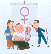 Da Peter (M.) sich in seiner Spielzeugfirma Frauen gegenüber ungehörig benimmt, wird er verklagt, einen Kursus bei einem Frauenverband zu belegen ... Da Peter (M.) sich in seiner Spielzeugfirma Frauen gegenüber ungehörig benimmt, wird er verklagt, einen Kursus bei einem Frauenverband zu belegen ...