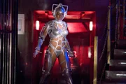 Picture shows: The cyberwoman Lisa (CAROLINE CHIKEZIE) in the Torchwood hub; in the basement a Japanese doctor attempts to rescue the soul of a half-Cybernised woman, with Ianto Jones involved. Picture shows: The cyberwoman Lisa (CAROLINE CHIKEZIE) in the Torchwood hub; in the basement a Japanese doctor attempts to rescue the soul of a half-Cybernised woman, with Ianto Jones involved.