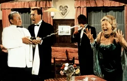 Toni Mack (Gunther Phillippm l.), Heinz Doll (Peter Alexander, 2.v.l.).