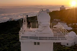 Das Sonnenteleskop am Observatorio del Roque de los Muchachos auf der Kanareninsel La Palma ist ein nahezu magischer Ort zur Erforschung der Sonne.