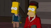 Als bekannt wird, dass Bart (l.) mit seinem Voodoo-Zauber bewirkt hat, dass seine Kunstlehrerin schwanger geworden ist, werden er und Homer (r.) von Mafiaboss Fat Tony unter Druck gesetzt. Auch Fat Tony möchte von Barts Fähigkeiten profitieren ... Als bekannt wird, dass Bart (l.) mit seinem Voodoo-Zauber bewirkt hat, dass seine Kunstlehrerin schwanger geworden ist, werden er und Homer (r.) von Mafiaboss Fat Tony unter Druck gesetzt. Auch Fat Tony möchte von Barts Fähigkeiten profitieren ...